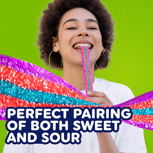 Airheads Xtremes Belts Sweetly Sour Candy, Very Berry, Non-Melting, Bulk Party Bag, 2 oz (Pack of 18)