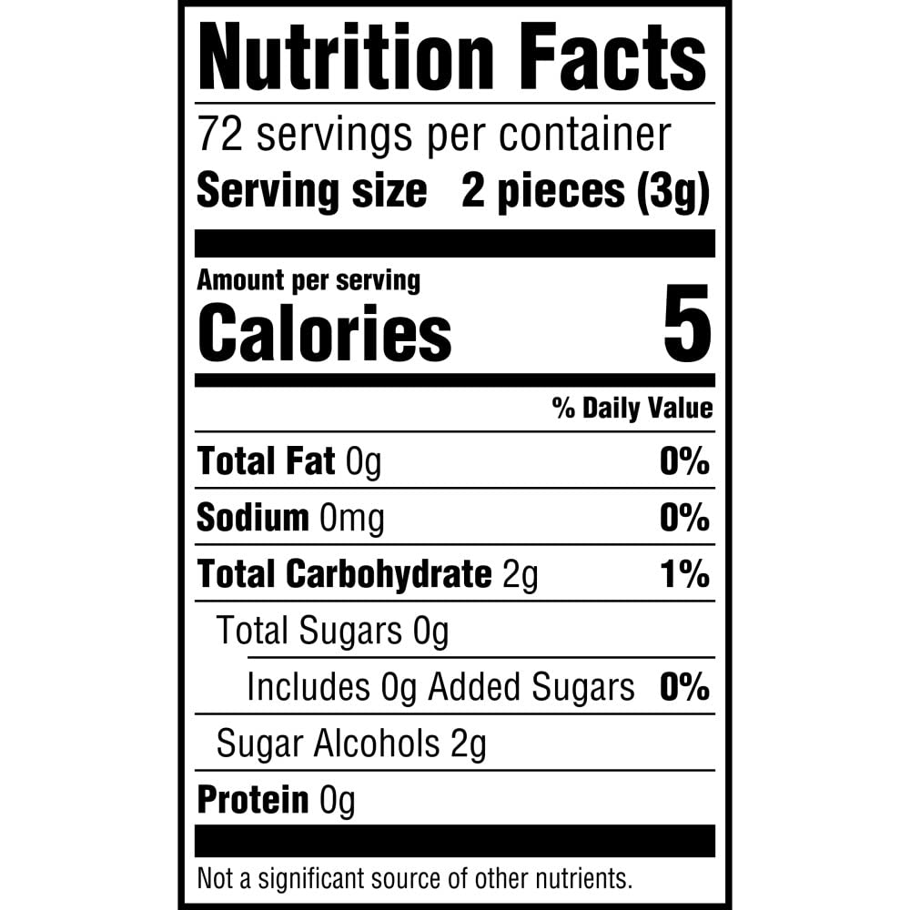 ECLIPSE Spearmint Sugar Free Chewing Gum, Bulk Pack, 18 Piece, 8 Pack | Crisp spearmint sugar free gum, handy after meals, on long commutes, travel and busy days, gift bag, gift box, bulk gum