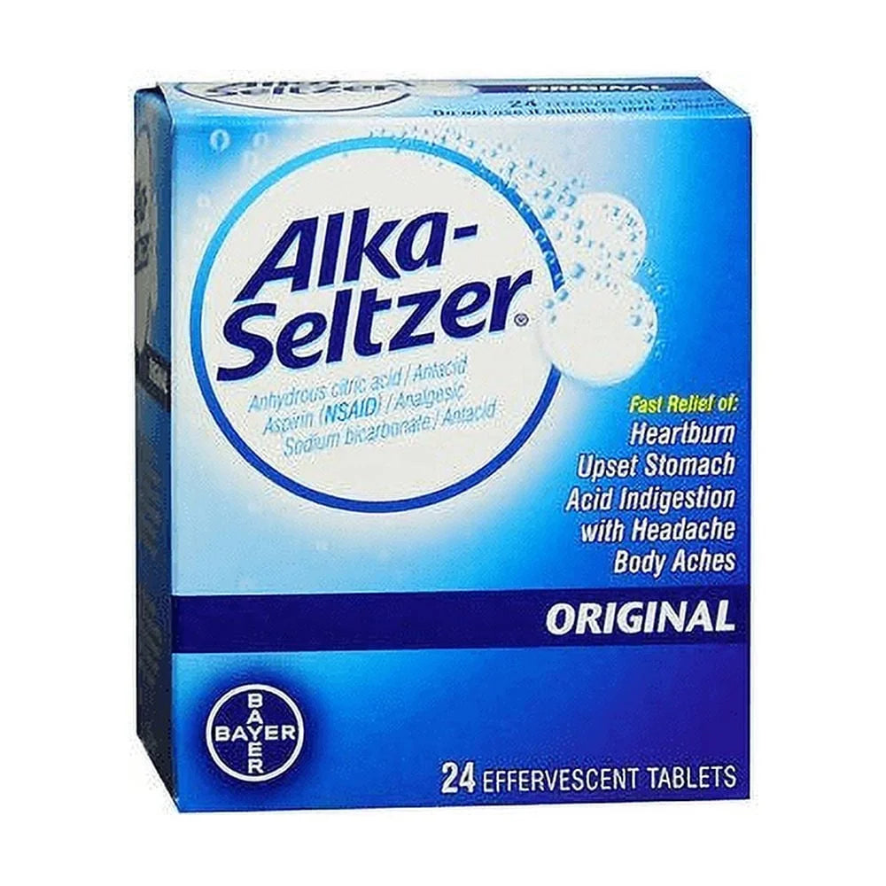 Alka-Seltzer Effervescent Tablets Original - 24 ct
