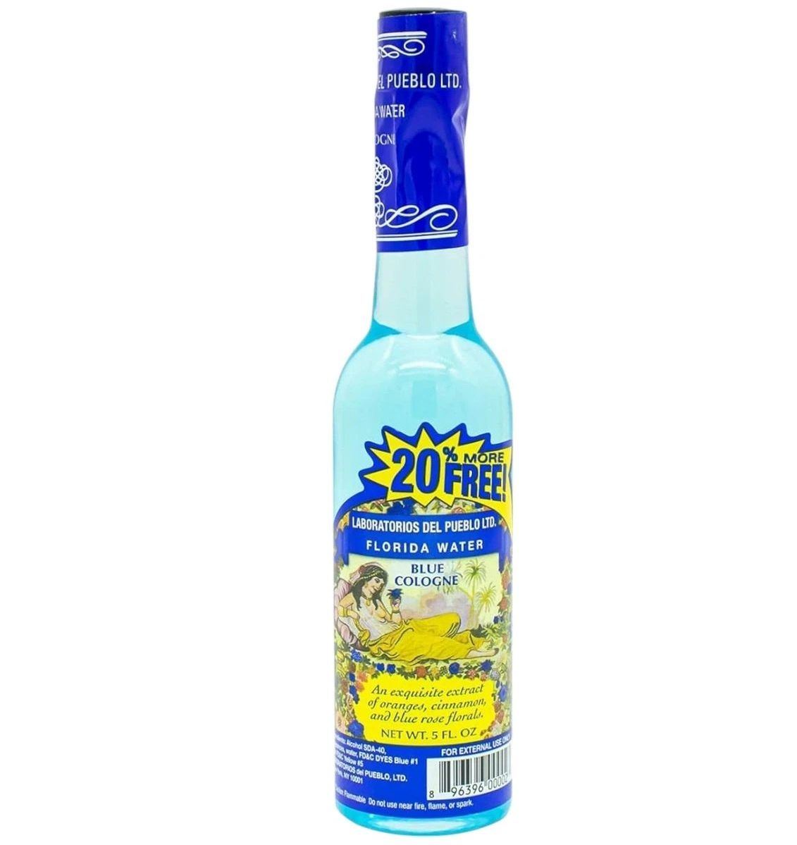 Laboratorios Del Pueblo Florida Water Blue Cologne Unisex 24ct.