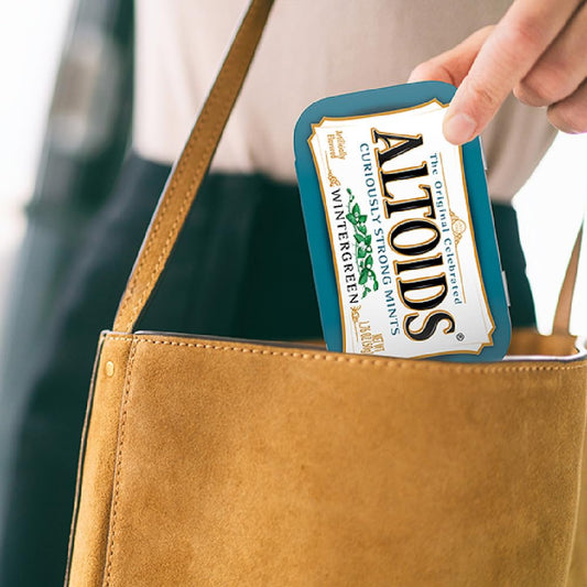 Altoids Wintergreen Breath Mints 1.76 oz Tin 6 Count Pack of 2, Bulk Size Breath Mints for Desks, Cars and Travel