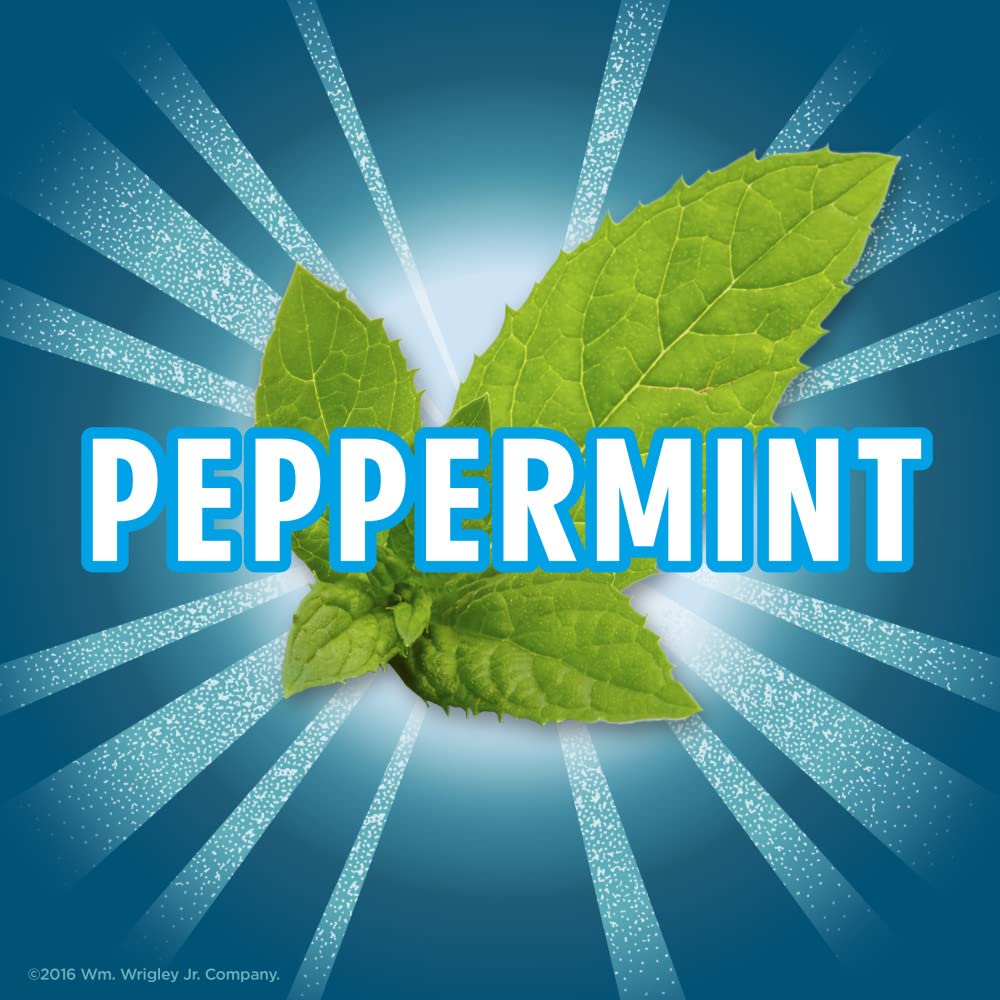 ECLIPSE Peppermint Sugar Free Chewing Gum, Bulk Pack, 18 Piece, 8 Pack | Crisp minty peppermint sugar free gum, for refreshing after meals, on commutes, travel and busy days, lunch box, freshness