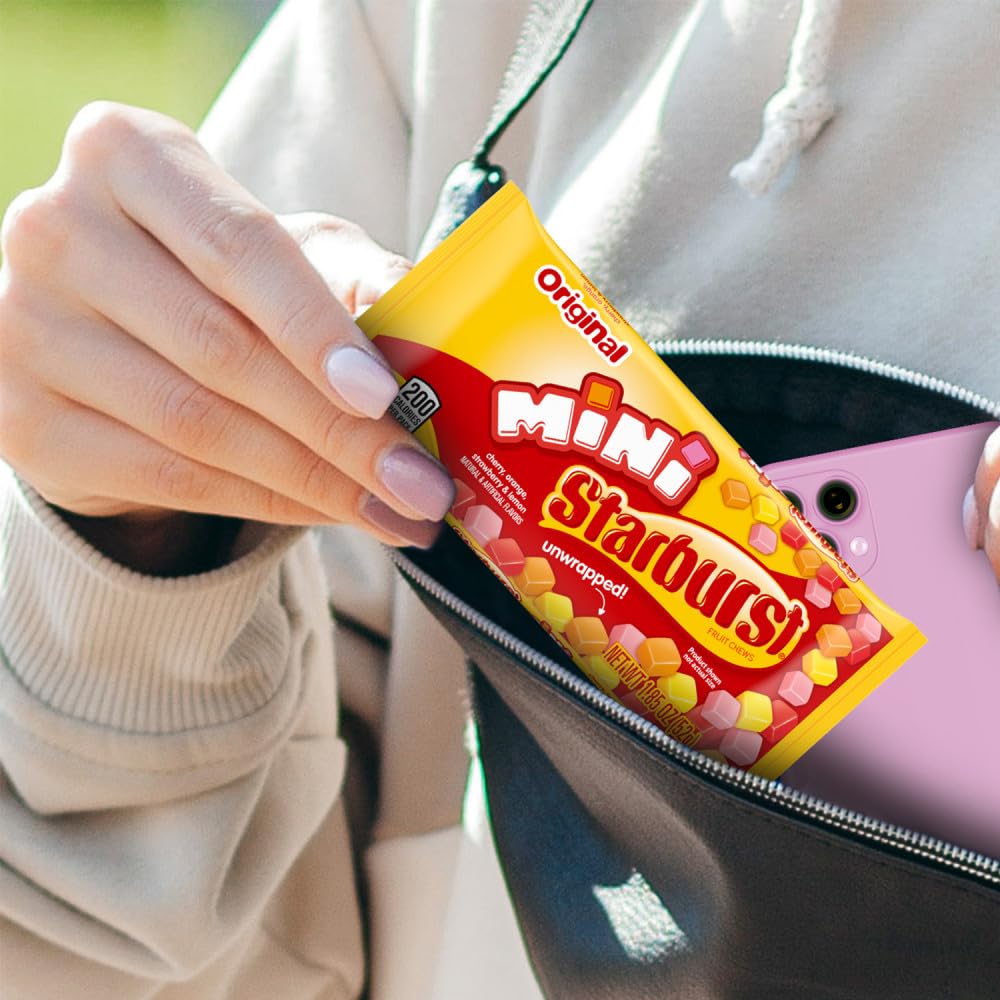 Starburst Minis Original Candy Fruit Chews, 24 x 1.85 oz, Strawberry, Cherry, Orange, Lemon Flavor Candies Brand: Starburst