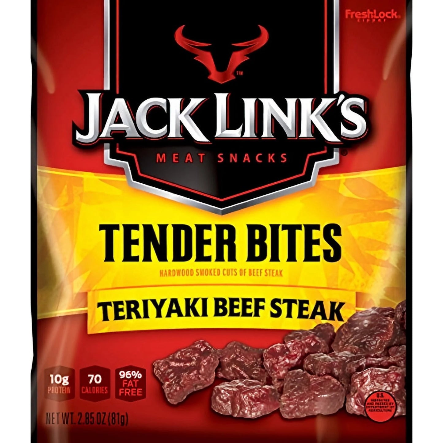 Jack Link's Teriyaki Beef Steak Tender Bites (Pack of 8)