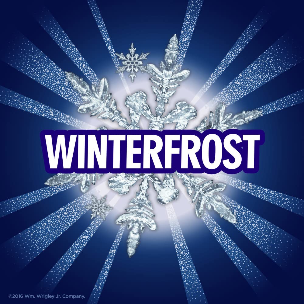 ECLIPSE Winterfrost Sugar Free Chewing Gum, Bulk Pack, 18 Piece, 8 Pack | Cool winterfrost sugar free gum, handy after meals, on commutes, busy days and road trips, lunch box, bulk pack
