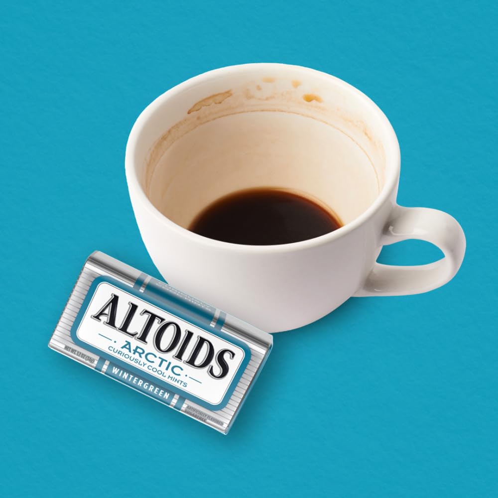 ALTOIDS Arctic Wintergreen Breath Mints Sugar Free Hard Candy Bulk, 1.2 oz Tin (8 Pack) Visit the Altoids Store