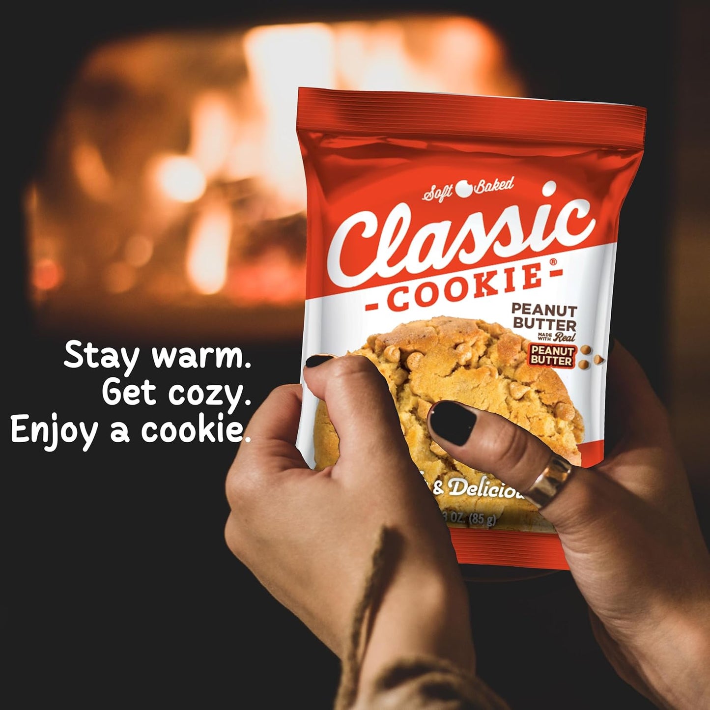 Classic Cookie, Soft Baked Cookie, Peanut Butter 3oz, 8 Count Pack