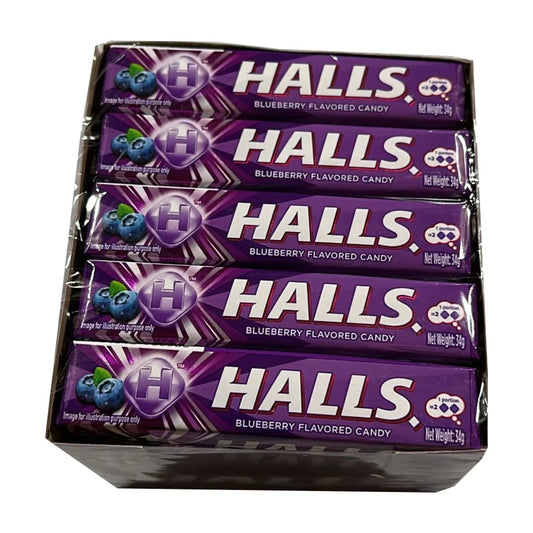 Halls Blueberry Flavor Candy 20 Stick 34g
