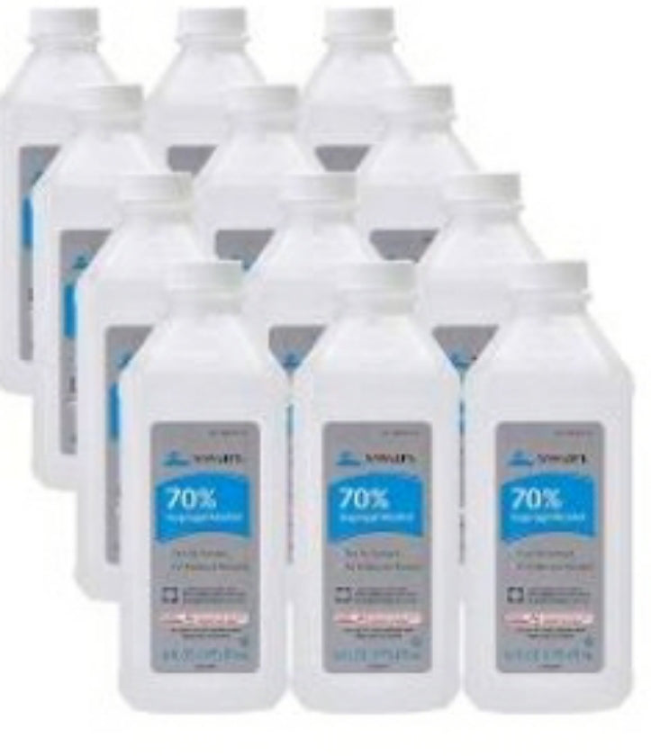 Alcohol white 70% 12 ct 16oz