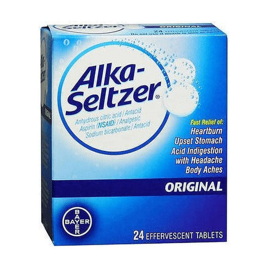 Alka-Seltzer Effervescent Tablets Original - 24 ct