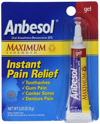 Anbesol Gel Maximum Strength 0.33 Oz Each