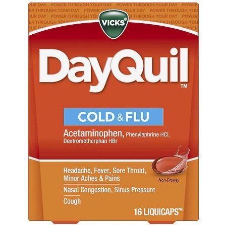 Dayquil Cold and Flu , LiquiCaps, 8ct