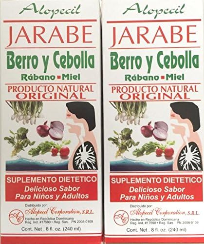 Jarabe Berro Y Cebolla Rabano Y Miel Original 8oz (2 Pack)