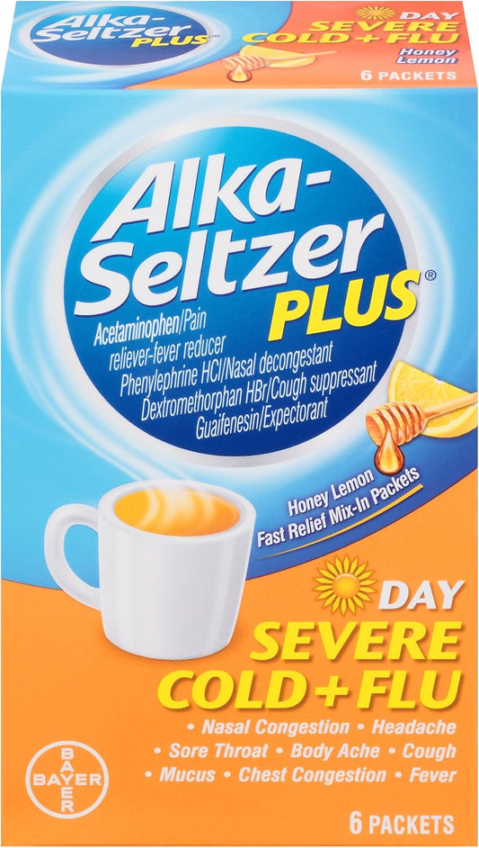 Alka-Seltzer Plus Severe Cold Powder, 6 Count